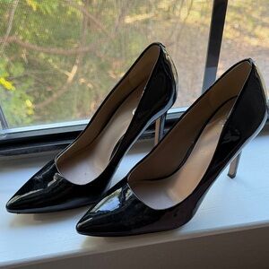 Mix No. 6 Black Patent Heels Running big